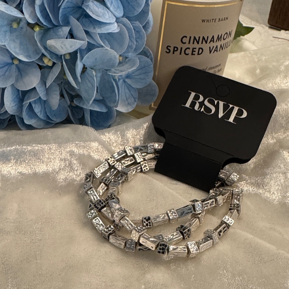 🌸Final price🌸 RSVP Silver Geometric Bracelet Set